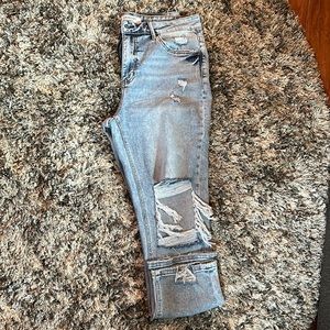 Lovervet jeans nwot never worn. Heavily distressed